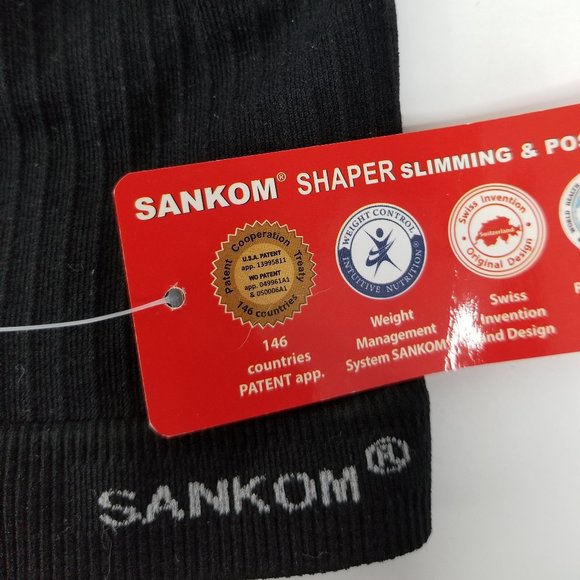 Sankom Patent Shaper Slimmer Posture Correction Black Size S/M NEW - Picture 6 of 6